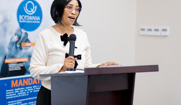 Ag. Director NCQF Services ~ Ms. Lesego Barakanyi